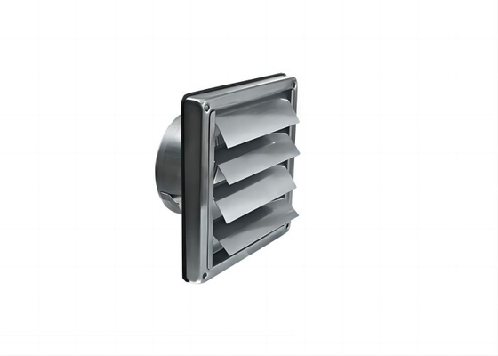 Neue Ankünfte 100mm Lüftungskanal Grill Edelstahl Wand Quadrat Trockner Extraktor Ventilator Steckdose