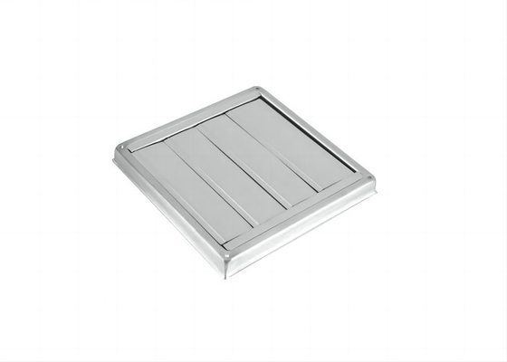 Neue Ankünfte 100mm Lüftungskanal Grill Edelstahl Wand Quadrat Trockner Extraktor Ventilator Steckdose