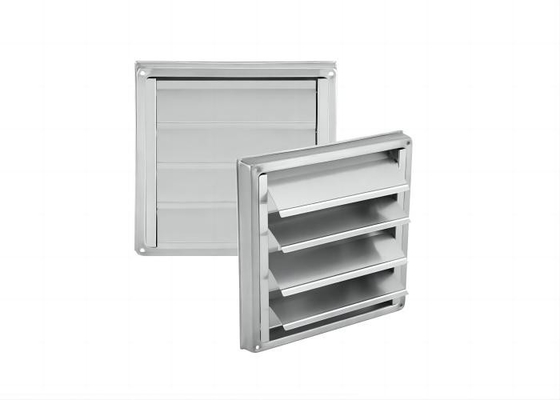 Großhandel 4 Zoll Luftlüftkanal Grill SUS304 Ventilator 100mm Ausgang Wand Quadrat Luftlüft, Quadrat Tumble Trockner Extraktor
