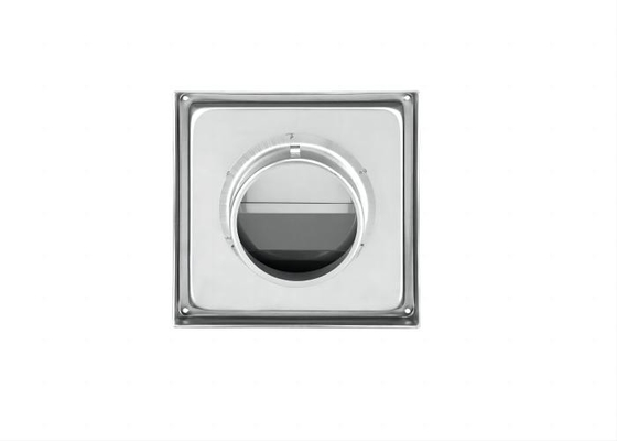 Großhandel 4 Zoll Luftlüftkanal Grill SUS304 Ventilator 100mm Ausgang Wand Quadrat Luftlüft, Quadrat Tumble Trockner Extraktor