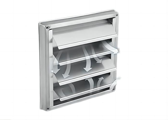 Neue Ankünfte 100mm Lüftungskanal Grill Edelstahl Wand Quadrat Trockner Extraktor Ventilator Steckdose