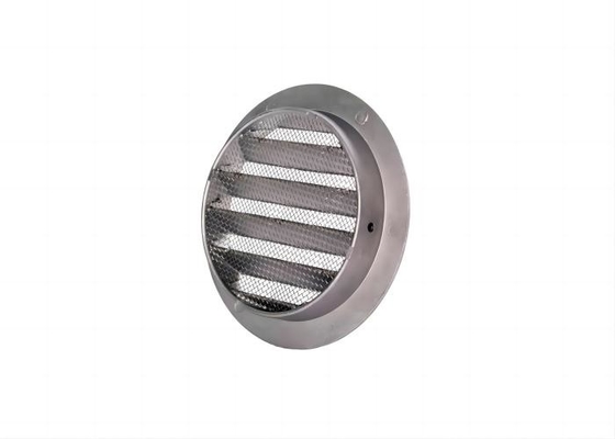 Druckguss Wand Rund Außen Aluminium Runde Außen Wetter Lüftungsöffnung Abdeckung Gitter Ausgang Louvers mit Fly Screen Mesh