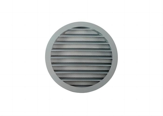 Druckguss Wand Rund Außen Aluminium Runde Außen Wetter Lüftungsöffnung Abdeckung Gitter Ausgang Louvers mit Fly Screen Mesh
