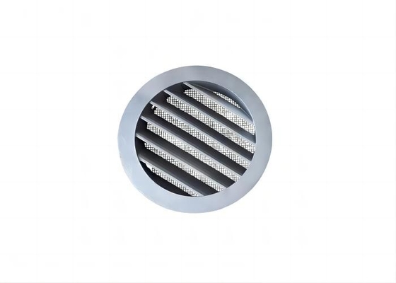 Druckguss Wand Rund Außen Aluminium Runde Außen Wetter Lüftungsöffnung Abdeckung Gitter Ausgang Louvers mit Fly Screen Mesh