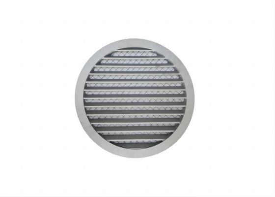 Fabrikpreis Weißes Pulver beschichtet Guss Aluminium Louvre Vent Grill mit Edelstahl Insektengitter Qualität Hardware