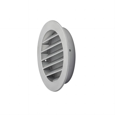 Fabrikpreis Weißes Pulver beschichtet Guss Aluminium Louvre Vent Grill mit Edelstahl Insektengitter Qualität Hardware