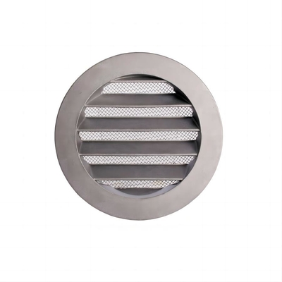 Fabrikpreis Weißes Pulver beschichtet Guss Aluminium Louvre Vent Grill mit Edelstahl Insektengitter Qualität Hardware