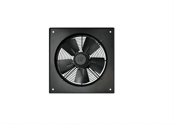 10 Zoll niedriggeschwindig 220 V Quadrat Axial Flow Auspuffventilator Schwarz 1400 Rpm mit Einfachmaschen Abdeckung für Lüftungssysteme