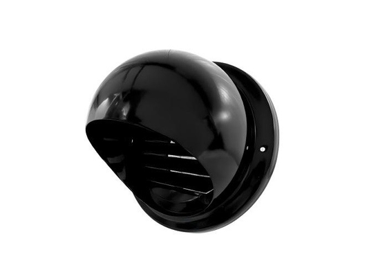 Sphärischer Gitter BLACK Lüfter 100 mm mit großer Masche hoher Durchgang 304 Edelstahl