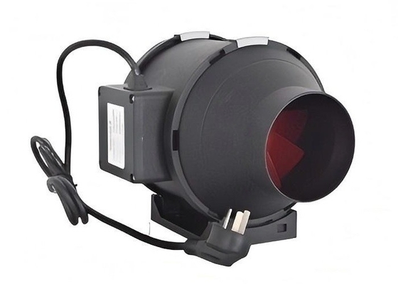 150 mm schwarzer Kunststoff-Inline-Mischflussventilator