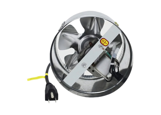 6 Zoll 240 CFM Booster-Ventilator Inline-Kanalventilationsblaser für HVAC-Auspuff und Einlass 5,5'Erdung Stromkabel